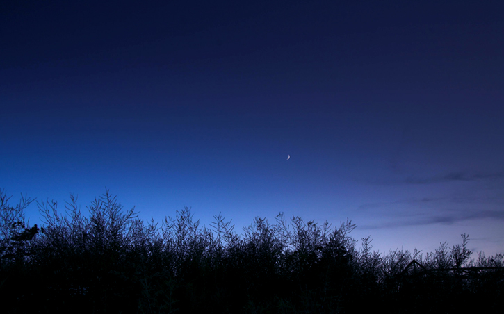 Setting Sun and Moon