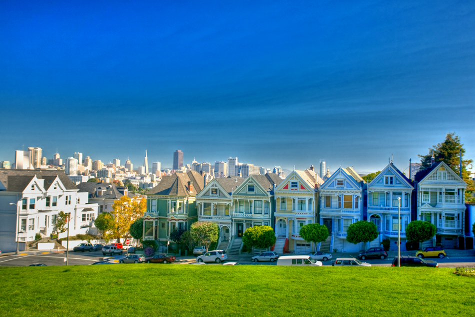 in Alamo Square in San