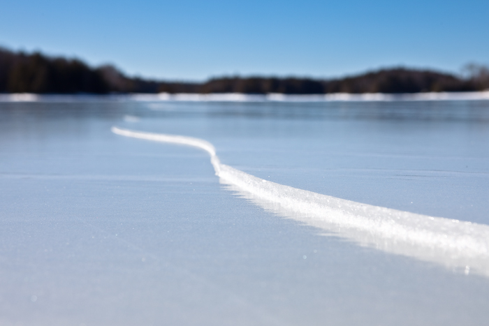 Ice Stress Cracks