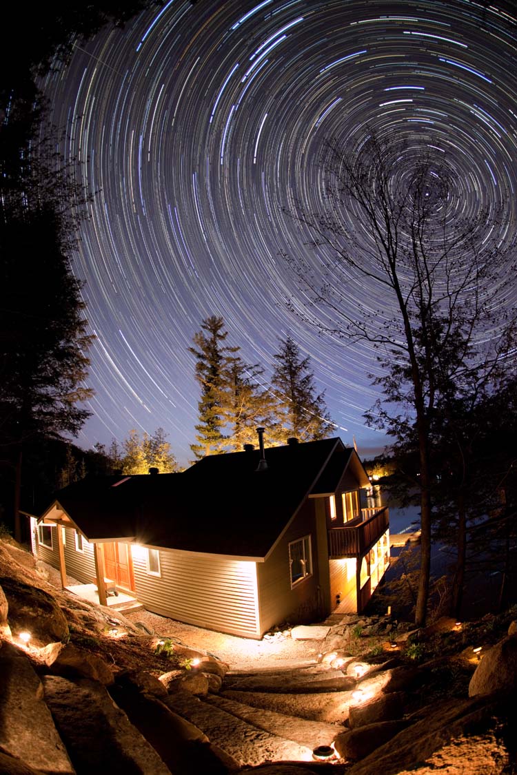 Rastros de estrellas (star trails)